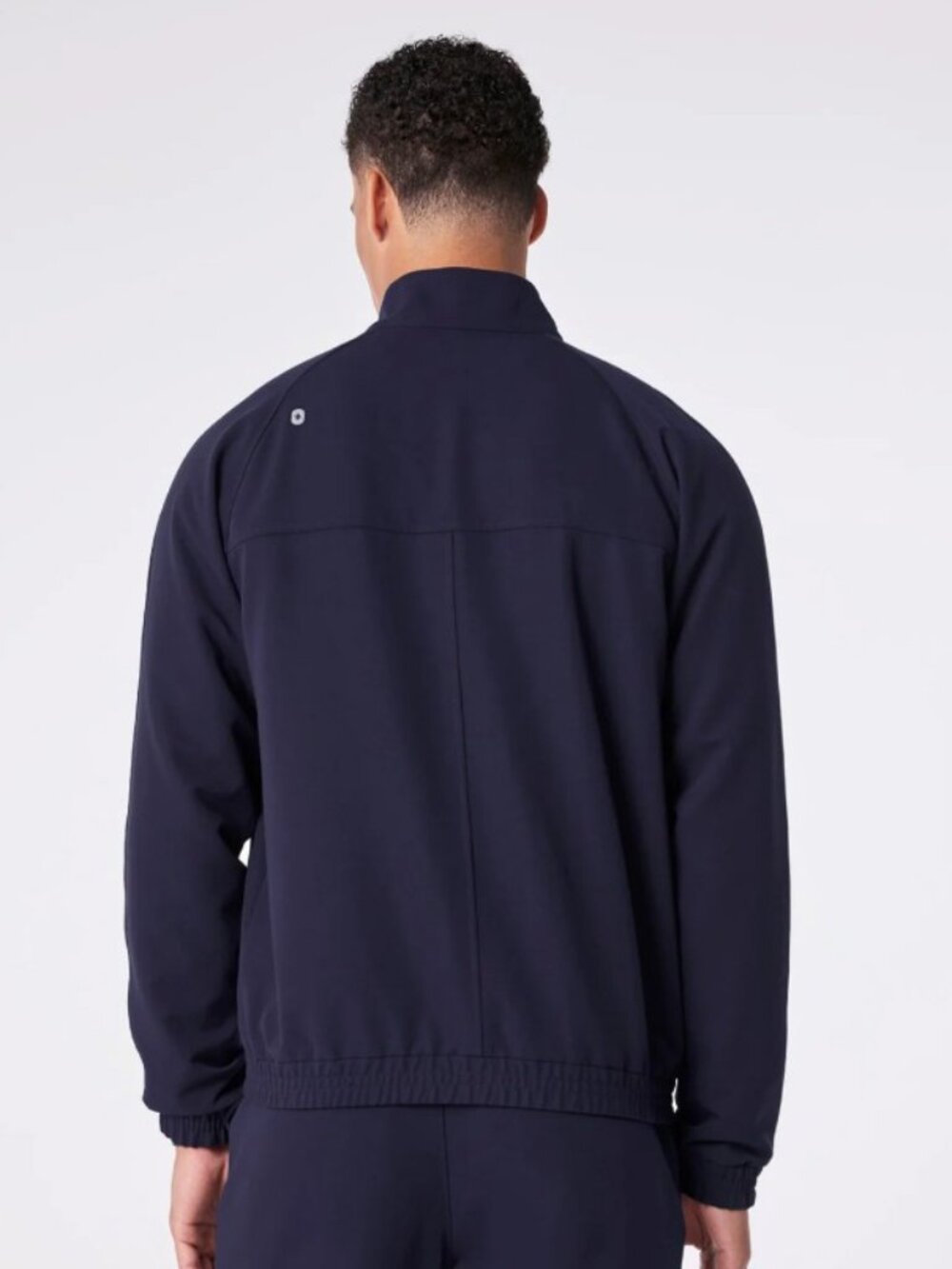 NEW Figs Mens sz L Cobaki Scrub Jacket Navy zip nursing pockets on shift - Picture 3 of 4
